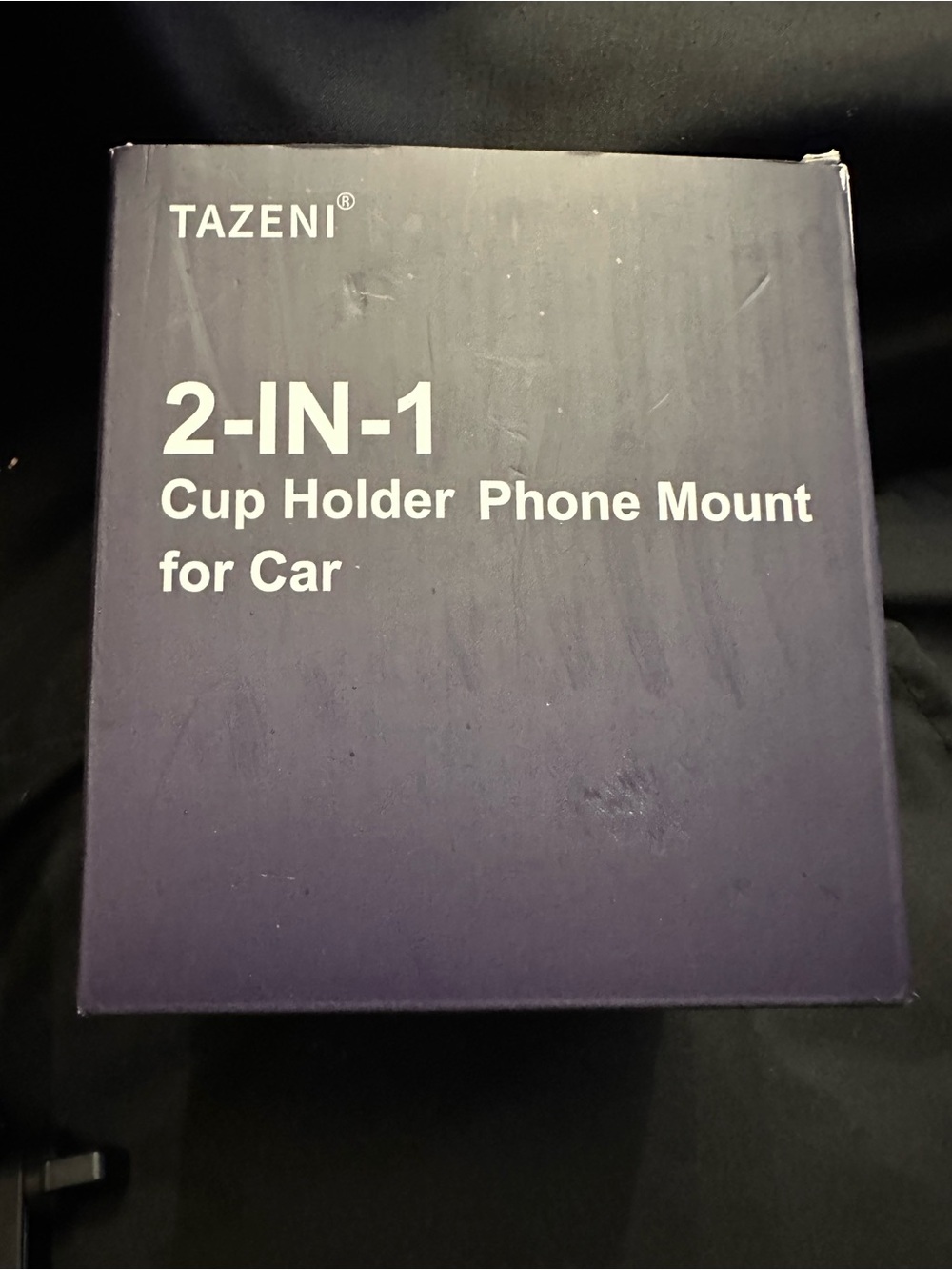 Black 2-in-1 Cup Holder Phone Mount for Car